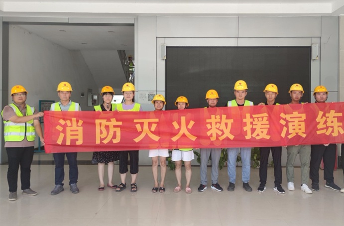 南昌市政建設幸福渠片區(qū)項目部組織開展培訓式消防演練