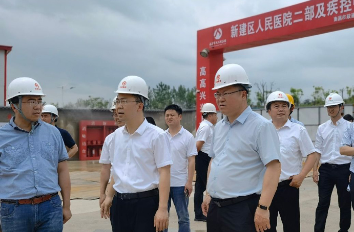 新建區(qū)委常委、常務副區(qū)長賈中強到新建區(qū)職業(yè)技術(shù)學校新校區(qū)建設項目、新建區(qū)人民醫(yī)院二部及疾控中心項目調(diào)研