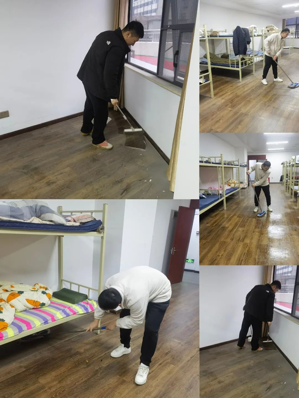 機(jī)關(guān)團(tuán)支部組織志愿者開(kāi)展“扮靚新宿舍，溫情暖人心”集中清掃活動(dòng)